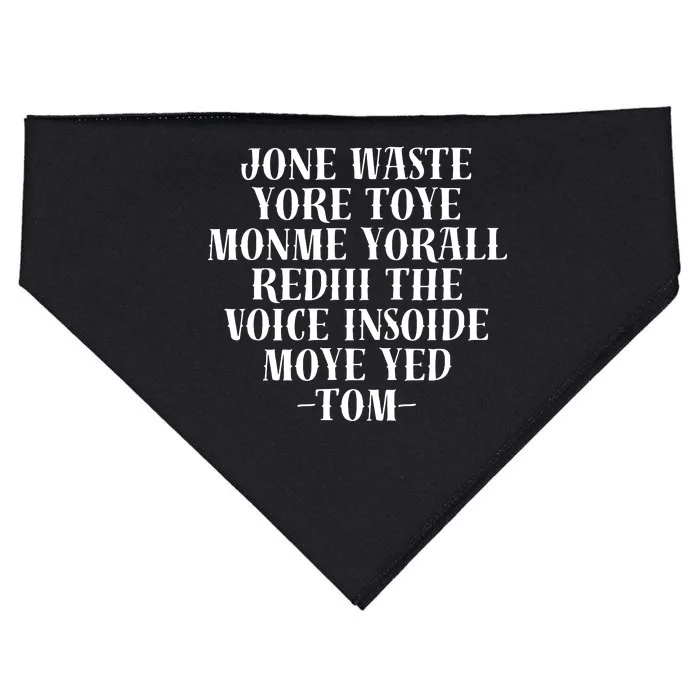 Jone Waste Yore Toye Monme Funny Pop Miss You Punk USA-Made Doggie Bandana