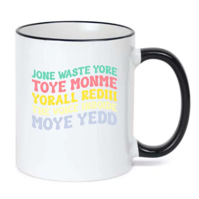 Jone Waste Yore Toye Monme Yorall Rediii The Voice Insoide Moye Yedd Black Color Changing Mug