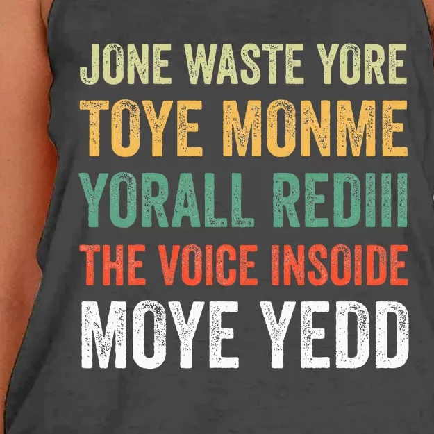 Jone Waste Yore Toye Monme Yorall Rediii Women's Knotted Racerback Tank