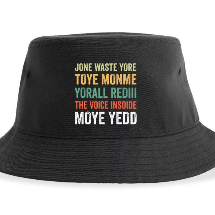 Jone Waste Yore Toye Monme Yorall Rediii Sustainable Bucket Hat