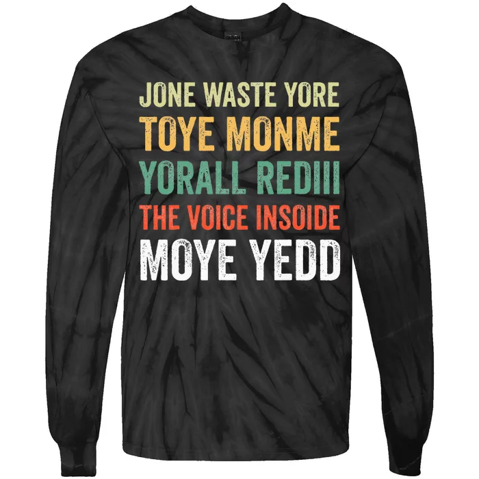 Jone Waste Yore Toye Monme Yorall Rediii Tie-Dye Long Sleeve Shirt