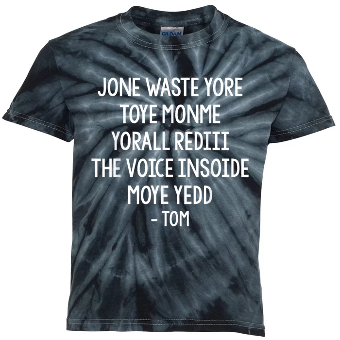 Jone Waste Yore Toye Monme Funny Pop Miss You Punk Lyrics Kids Tie-Dye T-Shirt