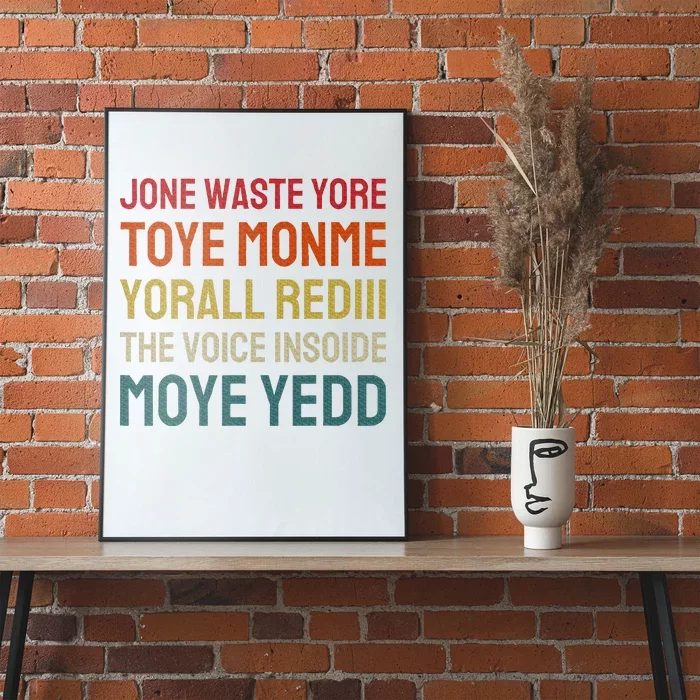 Jone Waste Yore Toye Toye Monme Yorall Rediii Poster