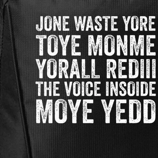 Jone Waste Yore Funny I Miss You Jone Waste Yore Toye Monme City Backpack