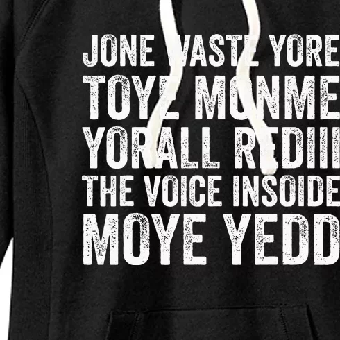 Jone Waste Yore Funny I Miss You Jone Waste Yore Toye Monme Women's Fleece Hoodie