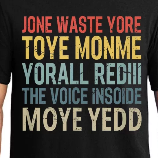 Jone Waste Yore Toye Monme Yorall Rediii The Voice Insoide Pajama Set