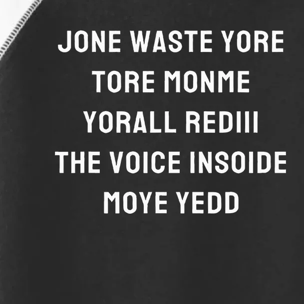 Jone Waste Yore Funny I Miss You Jone Waste Yore Toye Monme Toddler Fine Jersey T-Shirt