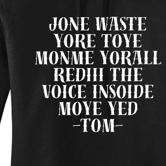 Jone Waste Yore Toye Monme Funny Pop Miss You Punk Women's Pullover Hoodie