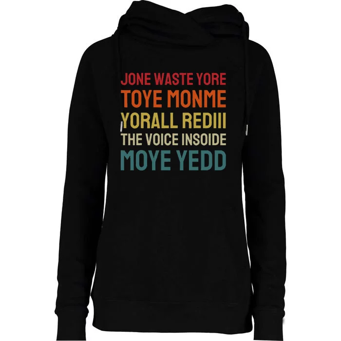 Jone Waste Yore Toye Toye Monme Yorall Rediii Womens Funnel Neck Pullover Hood