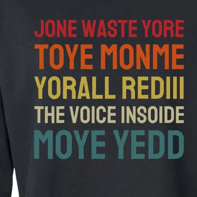 Jone Waste Yore Toye Toye Monme Yorall Rediii Cropped Pullover Crew