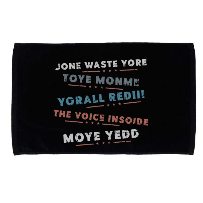 Jone Waste Yore Toye Monme Funny Pop Miss You Punk Lyrics Microfiber Hand Towel