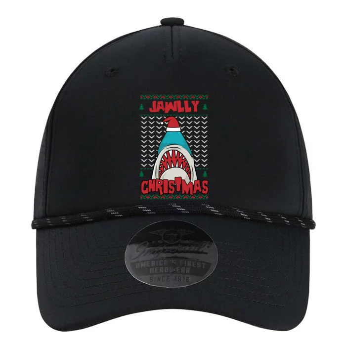 Jawlly Xmas Funny Shark Jaw Santa Ugly Christmas Jolly Pun Gift Performance The Dyno Cap