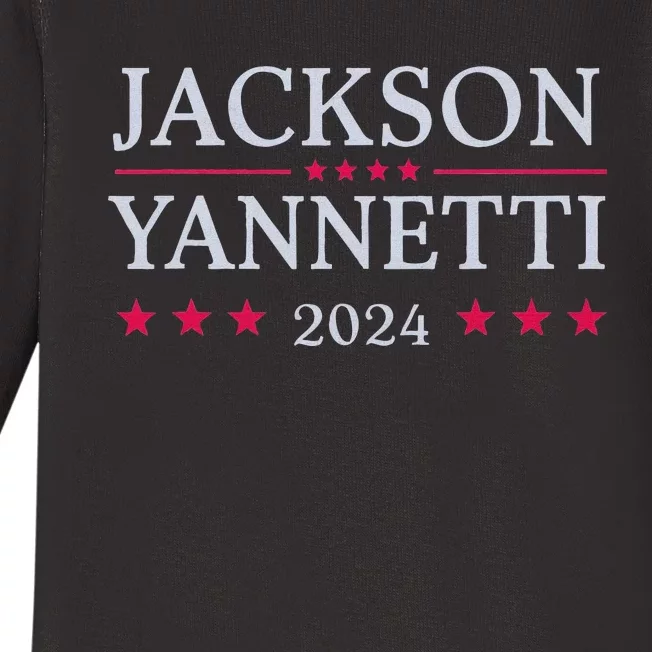 Jackson Yanetti 2024 Election Support Baby Long Sleeve Bodysuit