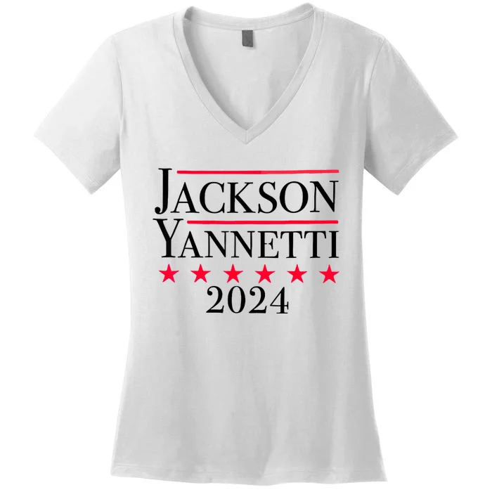 Jackson Yanetti 2024 Women's V-Neck T-Shirt