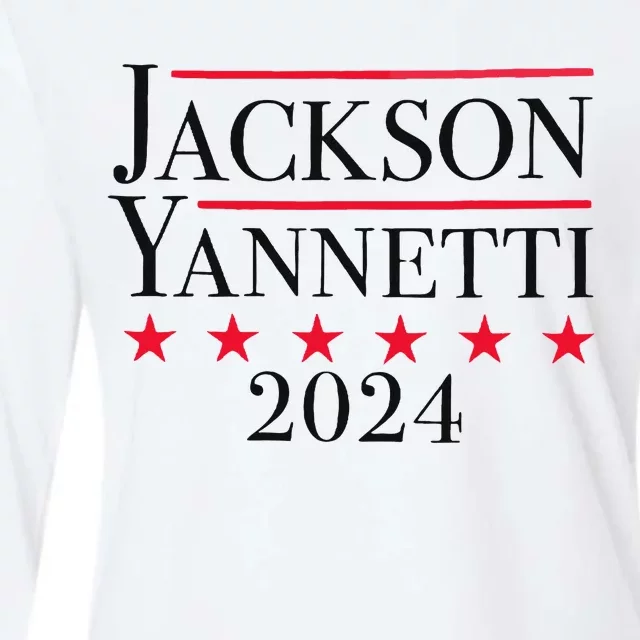 Jackson Yanetti 2024 Campaign Design Womens Cotton Relaxed Long Sleeve T-Shirt