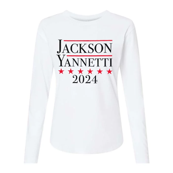 Jackson Yanetti 2024 Campaign Design Womens Cotton Relaxed Long Sleeve T-Shirt