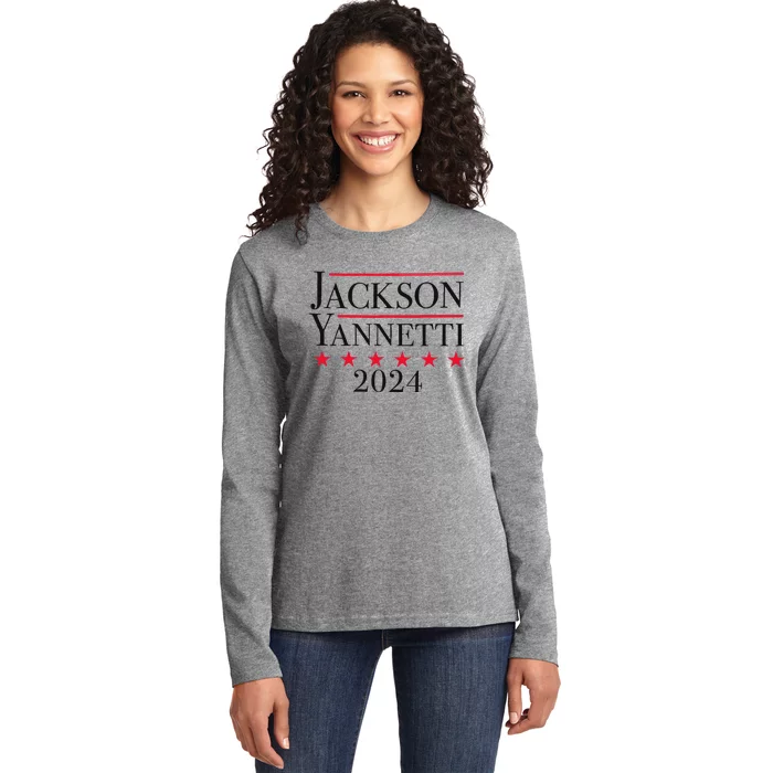 Jackson Yanetti 2024 Campaign Design Ladies Long Sleeve Shirt