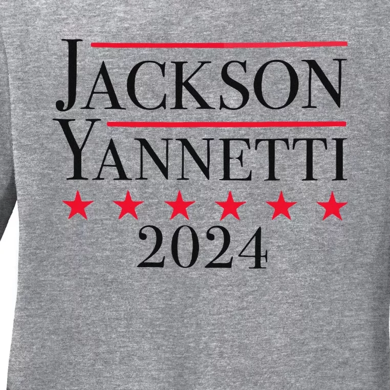 Jackson Yanetti 2024 Campaign Design Ladies Long Sleeve Shirt