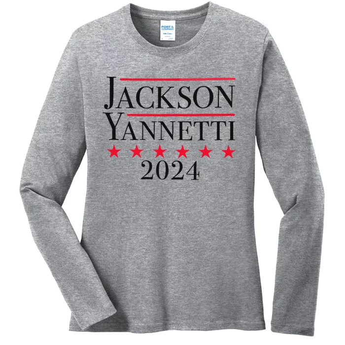 Jackson Yanetti 2024 Campaign Design Ladies Long Sleeve Shirt