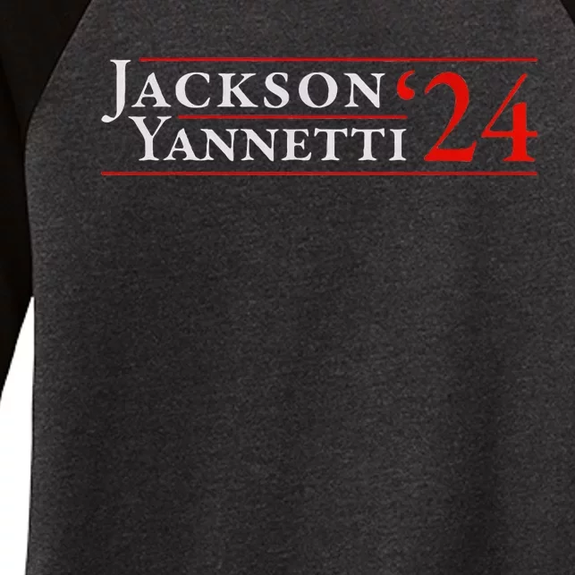 Jackson Yanetti 2024 Women's Tri-Blend 3/4-Sleeve Raglan Shirt