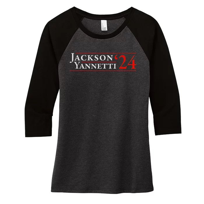 Jackson Yanetti 2024 Women's Tri-Blend 3/4-Sleeve Raglan Shirt