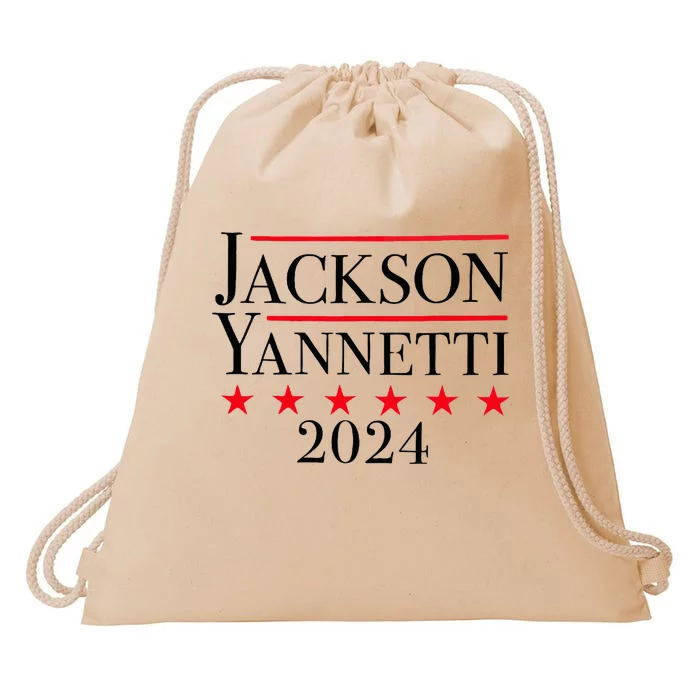 Jackson Yanetti 24 Campaign Support Design Drawstring Bag