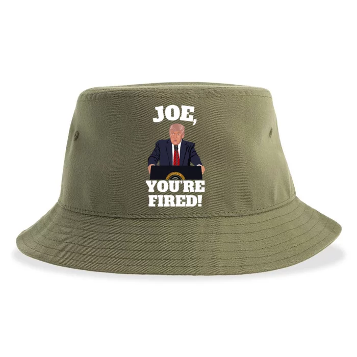 Joe You Are Fired Vote Trump Republican 2024 Sustainable Bucket Hat