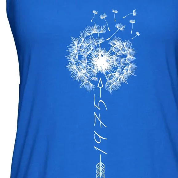 Just Year Birthday 1975 Gift Cute Dandelion Flower Breathe Gift Ladies Essential Flowy Tank