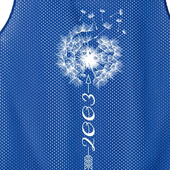 Just Year Birthday 2003 Gift Cute Dandelion Flower Breathe Gift Mesh Reversible Basketball Jersey Tank