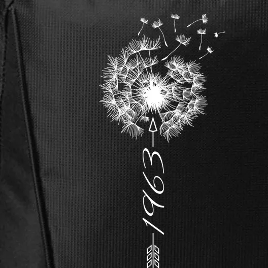 Just Year Birthday 1963 Gift Cute Dandelion Flower Breathe Gift City Backpack