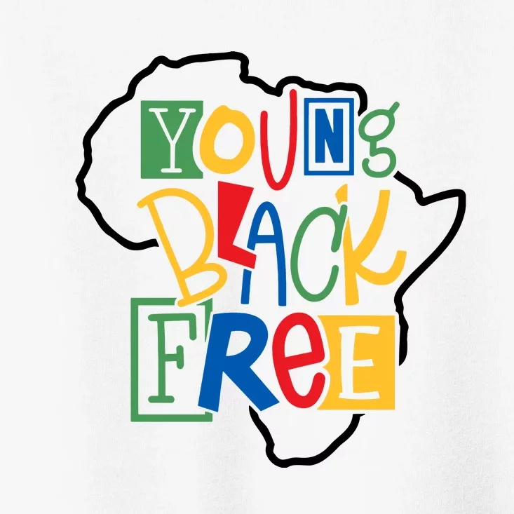 Juneteenth Young Black Free Black History Black Woman Afro Girl Toddler T-Shirt