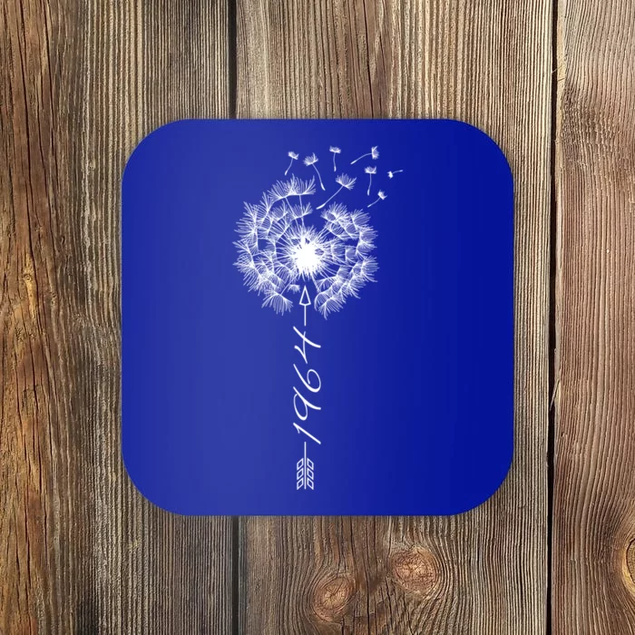 Just Year Birthday 1964 Gift Cute Dandelion Flower Breathe Cool Gift Coaster