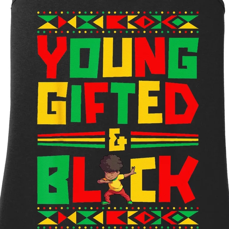 Juneteenth Young Black Boy African American History Boy Ladies Essential Tank