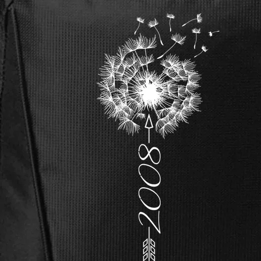 Just Year Birthday 2008 Gift Cute Dandelion Flower Breathe Great Gift City Backpack