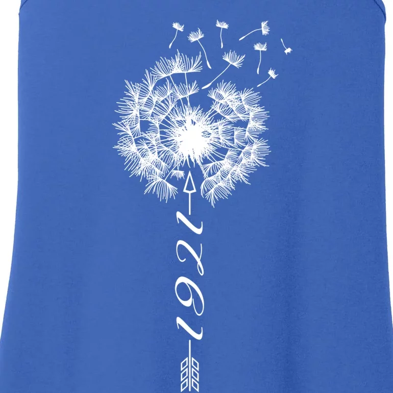 Just Year Birthday 1921 Gift Cute Dandelion Flower Breathe Cool Gift Ladies Essential Tank