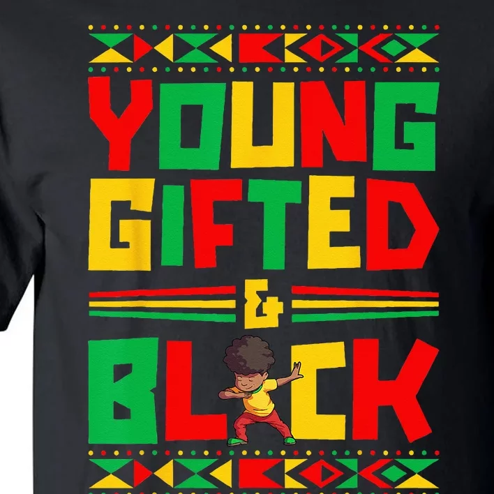 Juneteenth Young Black Boy African American History Tall T-Shirt