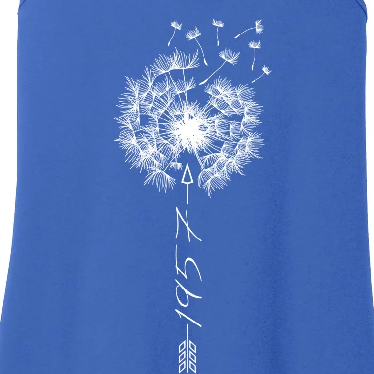 Just Year Birthday 1957 Gift Cute Dandelion Flower Breathe Cute Gift Ladies Essential Tank