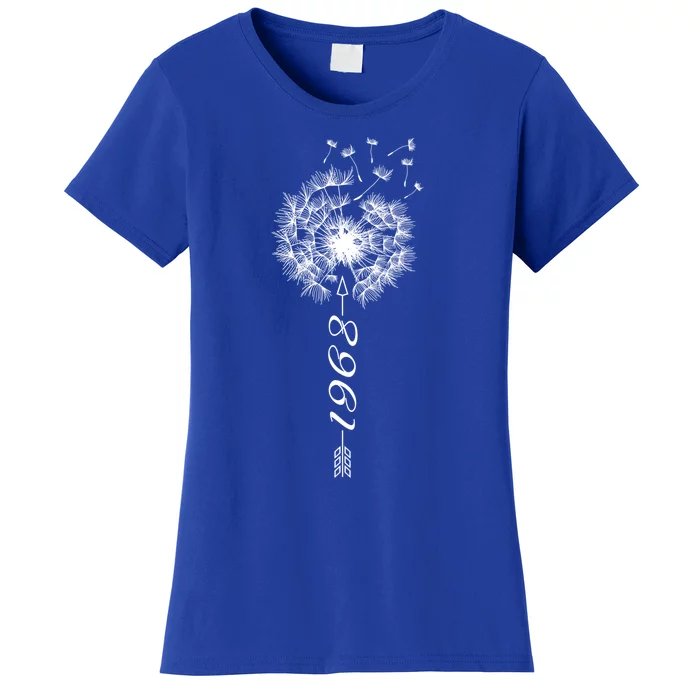 Just Year Birthday 1968 Gift Cute Dandelion Flower Breathe Meaningful Gift Women's T-Shirt