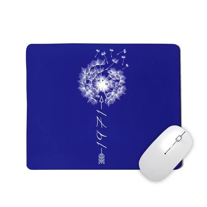 Just Year Birthday 1971 Gift Cute Dandelion Flower Breathe Gift Mousepad