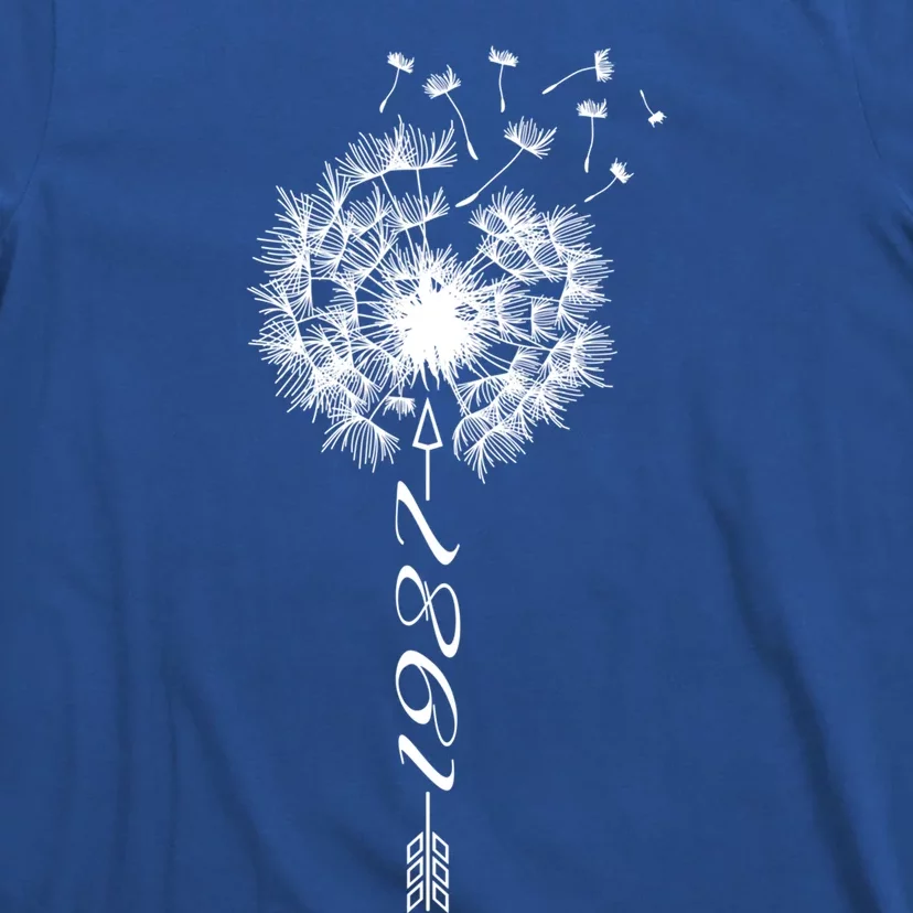 Just Year Birthday 1987 Gift Cute Dandelion Flower Breathe Gift T-Shirt