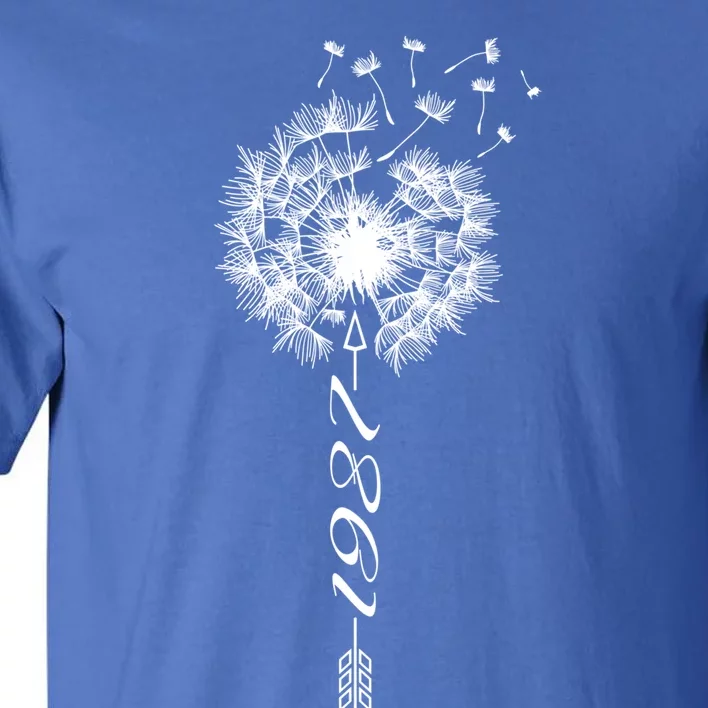 Just Year Birthday 1987 Gift Cute Dandelion Flower Breathe Gift Tall T-Shirt