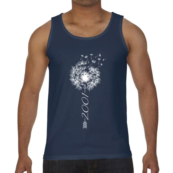 Just Year Birthday 2001 Gift Cute Dandelion Flower Breathe Meaningful Gift Comfort Colors® Tank Top