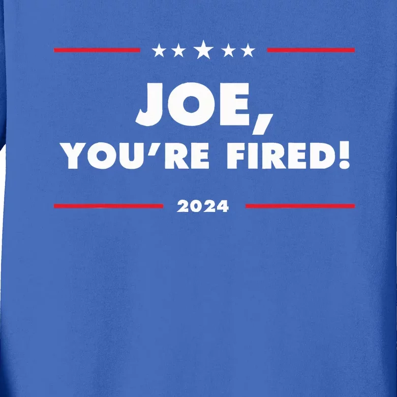 Joe YouRe Fired Antibiden Election Kids Long Sleeve Shirt