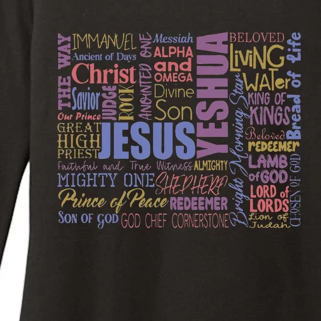 Jeus Yeshua God Christ Womens CVC Long Sleeve Shirt