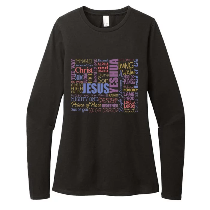 Jeus Yeshua God Christ Womens CVC Long Sleeve Shirt