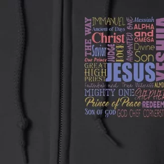 Jeus Yeshua God Christ Full Zip Hoodie