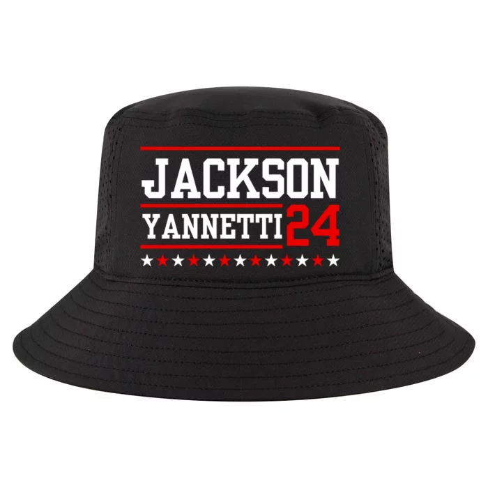 Jackson Yannetti President For 2024 Sarcastic Saying Cool Comfort Performance Bucket Hat