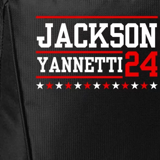 Jackson Yannetti President For 2024 Sarcastic Saying City Backpack