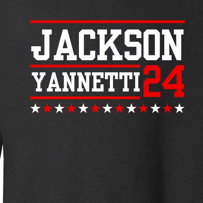 Jackson Yannetti President For 2024 Sarcastic Saying Toddler Sweatshirt