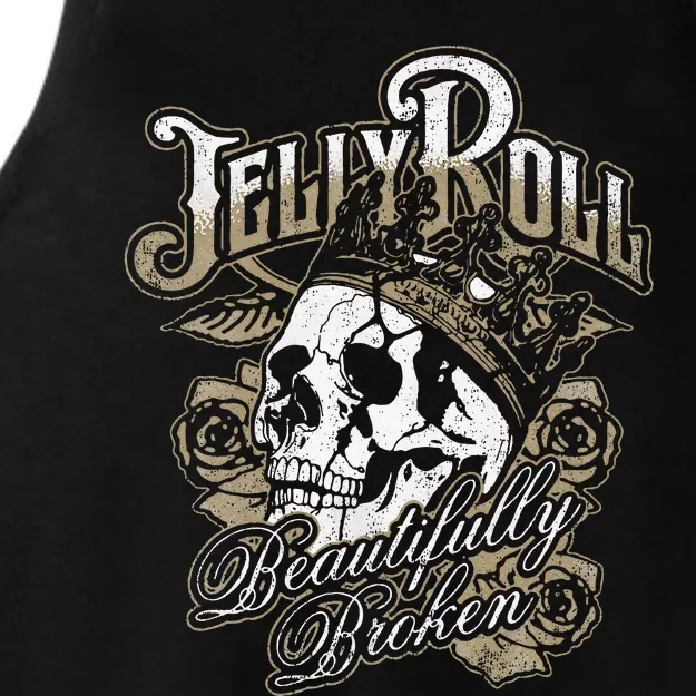 Jell Y R.O.L.L Beautifully Broken Ladies Tri-Blend Wicking Tank